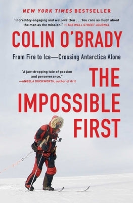 Paperback of "The Impossible First" by Scribner Book Company, showing the book cover with mountain and icy landscape design.