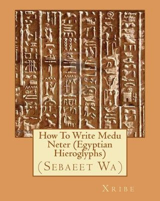 How To Write Medu Neter (Egyptian Hieroglyphs) by Xribe