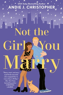 Cover of "Not the Girl You Marry" by Berkley Books, featuring an illustrated woman with dark hair and a romantic, dreamy background.
