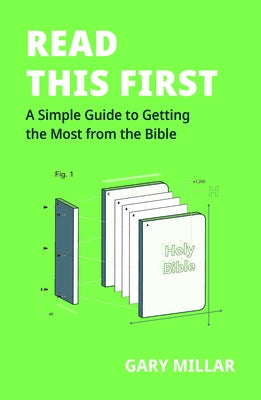 Open book titled "Read This First" from Good Book Co, with pages showing a simple guide to understanding the Bible.