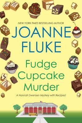 Fudge Cupcake Murder book cover by Kensington Publishing Corporation featuring a mysterious cupcake and crime scene elements.