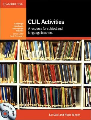 Paperback book titled "CLIL Activities" by Cambridge University Press, featuring a colorful cover with educational graphics.