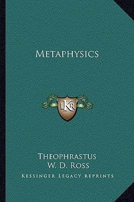 Metaphysics Paperback Kessinger Publishing