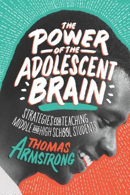 Paperback book titled "The Power of the Adolescent Brain" by ASCD, showing the front cover with educational design elements.