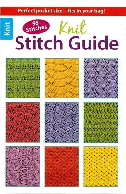 Leisure Arts Knit Stitch Guide paperback showing detailed knitting stitch patterns and instructions on the cover.