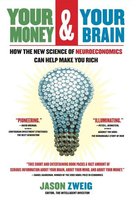 Cover of "Your Money and Your Brain" by Simon & Schuster, showcasing the book's title and author on a blue background.