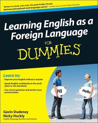 Paperback "Learning English as a Foreign Language" book by For Dummies with CD, showing the front cover and audio case.