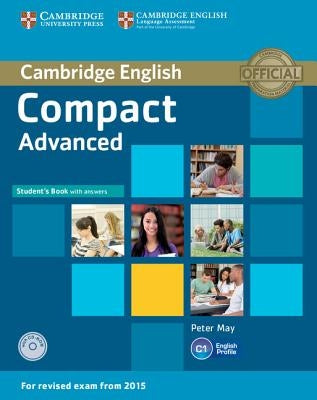 Cambridge University Press Compact Advanced Student's Book with Answers paperback, featuring CD-ROM for language learning.