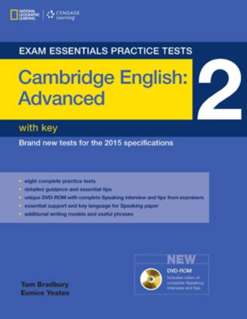 Exam Essentials Practice Tests: Cambridge English Advanced 2 with Key and DVD-ROM Paperback Heinle ELT