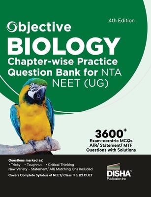 Paperback of Objective Chapterwise MCQs Biology book by Disha Publication showing the cover with title and educational design.