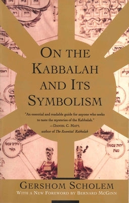 On the Kabbalah and Its Symbolism Paperback Schocken Books Inc