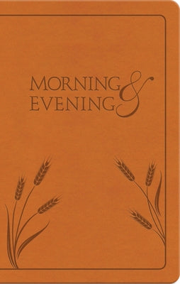 Leather-bound Morning and Evening Bible in New International Version by Hendrickson Publishers, featuring gold-edged pages and a black cover.