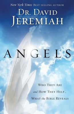 Paperback book titled "Angels: Who They Are and How They Help" by Multnomah Books, featuring angel illustrations on the cover.