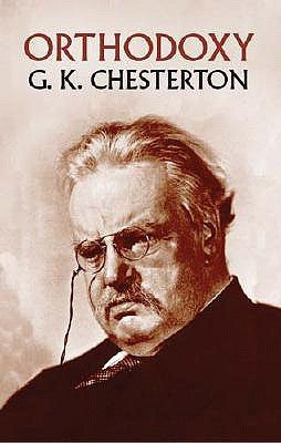 Paperback copy of Orthodoxy by Dover Publications, showing the book's front cover with title and design.