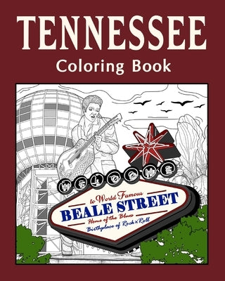 (Edit -Invite only) - Tennessee Coloring Book: Adult Painting on USA States Landmarks and Iconic by Paperland