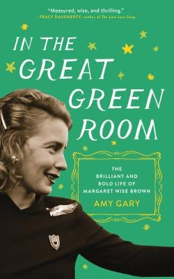 Paperback book cover for "In the Great Green Room" by Margaret Wise Brown, featuring a colorful illustration of a green room scene.
