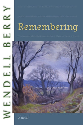 Paperback book titled "Remembering" by Counterpoint LLC, featuring a close-up of the book cover with artistic design elements.