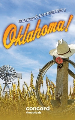 Paperback of Rodgers & Hammerstein's Oklahoma! play script by Samuel French, Inc., showing the cover and title page.