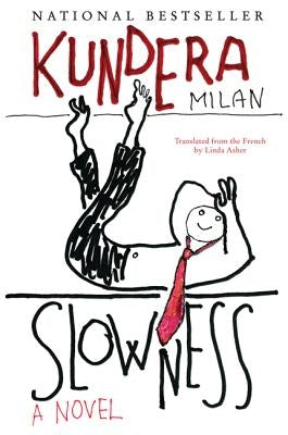 Paperback of "Slowness" by Harper Perennial featuring the book cover with artistic design and title text.