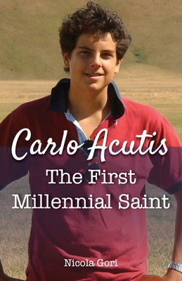 Paperback book titled "Carlo Acutis: The First Millennial Saint" by Our Sunday Visitor, featuring a cover image of Carlo Acutis.