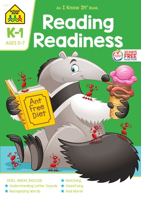 School Zone Reading Readiness Grades K-1 Workbook by Zone, School