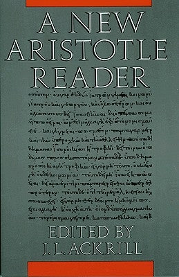 A New Aristotle Reader Paperback Princeton University Press