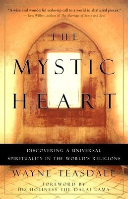 Cover of "The Mystic Heart" book by New World Library, featuring a spiritual-themed design with mystical symbols and a serene color palette.