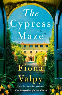 Paperback of The Cypress Maze novel by Lake Union Publishing, showing the front cover with intricate maze design.