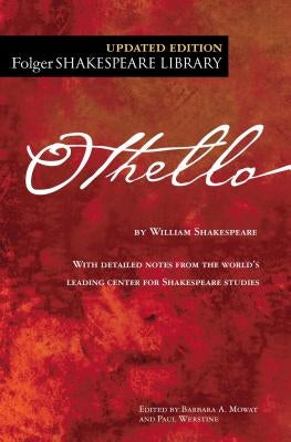 Paperback of The Tragedy of Othello, the Moor of Venice by Simon & Schuster, showing the book cover with title and author details.