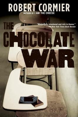 Paperback of The Chocolate War by Ember, featuring the book cover with dark chocolate-colored artwork and bold title text.