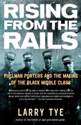 Cover of the paperback book "Rising from the Rails" by Holt McDougal, featuring a vintage train and historical imagery.