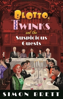 Paperback of "Blotto, Twinks and the Suspicious Guests" by Constable & Robinson, showing the book cover with title and author details.