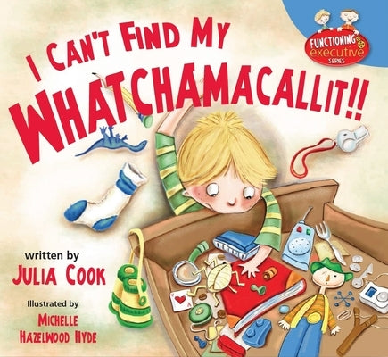 Paperback book titled "I Can't Find My Whatchamacallit" by National Center for Youth Issues, featuring colorful cover art.