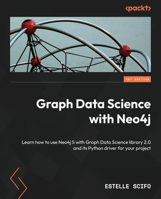 Paperback book titled "Graph Data Science with Neo4j" by Packt Publishing, featuring cover art related to Neo4j graph database and data science.