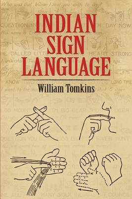 Indian Sign Language book by Dover Publications showing a person demonstrating hand signs for communication.
