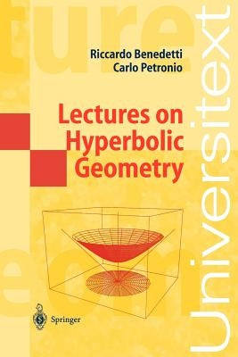 Paperback of Lectures on Hyperbolic Geometry by Springer, featuring a cover with geometric illustrations and text.