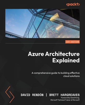 Paperback book titled "Azure Architecture Explained" by Packt Publishing, featuring a cover with cloud and technology illustrations.