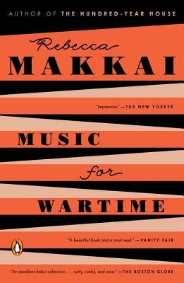 Cover image of "Music for Wartime: Stories" by Penguin Books, featuring artwork related to the book's themes and title.