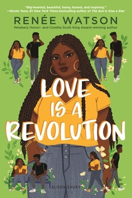 Paperback of Love Is a Revolution by Bloomsbury YA featuring vibrant cover art with bold, colorful typography.