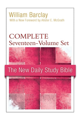 Complete set of New Daily Study Bible paperbacks by Westminster John Knox Press, featuring colorful covers and individual volumes.