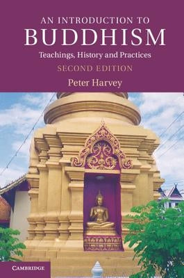 Paperback book titled "An Introduction to Buddhism" by Cambridge University Press with a simple cover design.