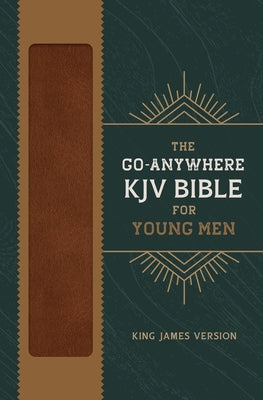 Woodgrain Chestnut KJV Bible for Young Men by Barbour Publishing with visible cover and spine detail.