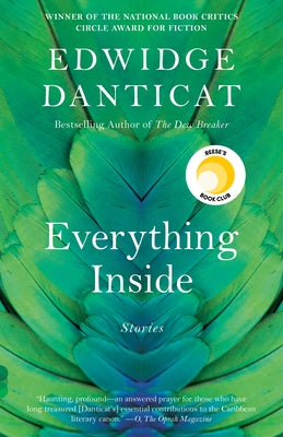 Vintage paperback of Everything Inside: Stories with colorful cover art, featuring a collection of compelling short stories.