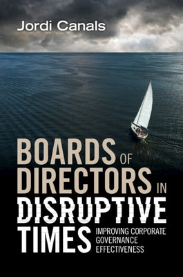 Paperback book titled "Boards of Directors in Disruptive Times" by Cambridge University Press, featuring a cover with a corporate boardroom scene.