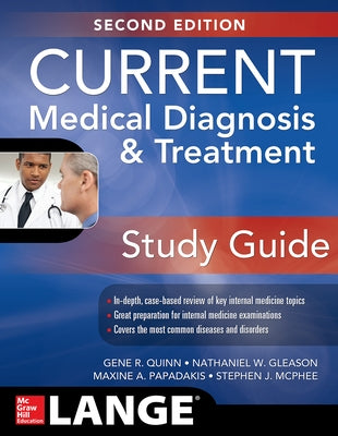 Paperback of the Current Medical Diagnosis and Treatment Study Guide, 2nd Edition by McGraw Hill Medical, showing the cover and title.