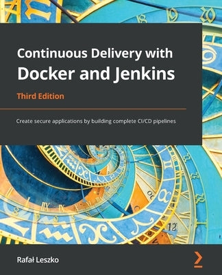 Paperback of Continuous Delivery with Docker and Jenkins third edition, showing the book cover with title and publisher details.
