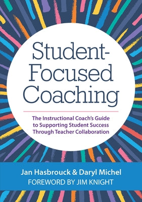 Paperback book titled "Student-Focused Coaching" by Brookes Publishing featuring a cover with educational illustrations.