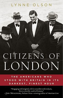 Paperback book titled "Citizens of London" by Random House Trade, featuring a cover image with historical artwork and title text.