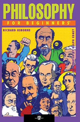 Paperback "Philosophy for Beginners" book by For Beginners, featuring a cover image with philosophical illustrations and text.