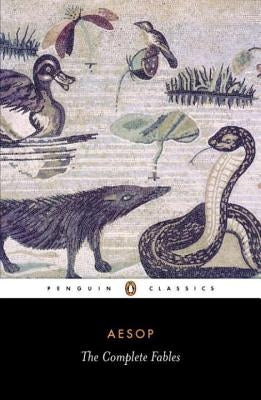 Cover of The Complete Fables book by Penguin Group, featuring colorful illustrations and the title on a hardcover.